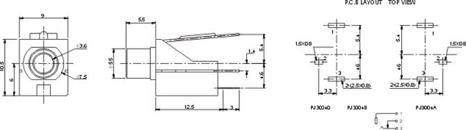 耳機插座PJ304A
