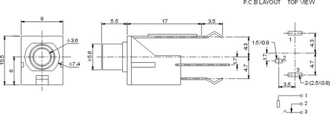耳機(jī)插座PJ305M