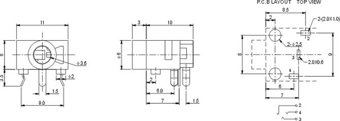 耳機插座PJ3080