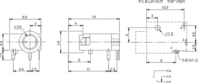 耳機插座PJ310A