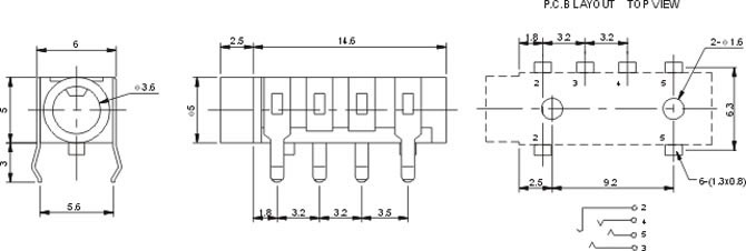 耳機(jī)插座PJ313B