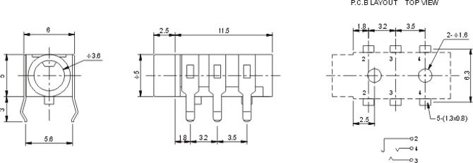 耳機插座PJ313C