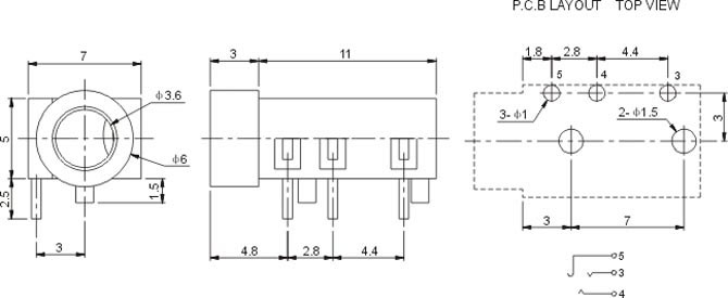 耳機插座PJ3310