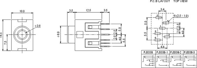 耳機插座PJ333B