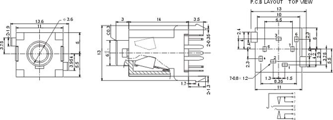 耳機插座PJ3110